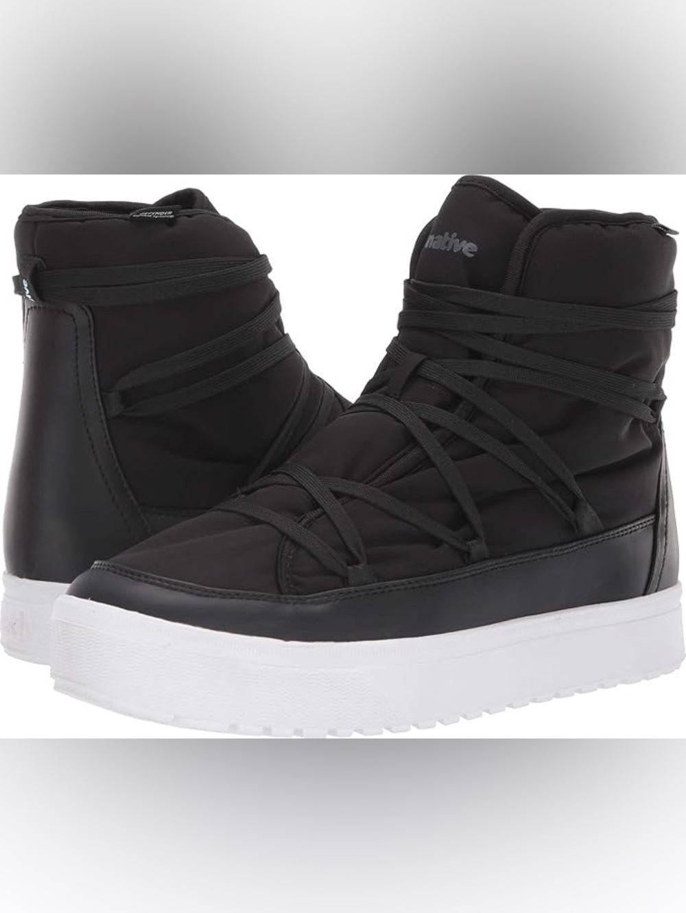 Native Chamonix Black High-Top Insulated Sneaker Boot Size 5 Mens/7 Women’s